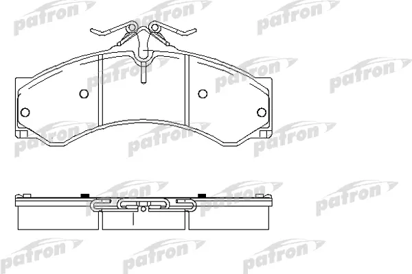 Тормозные колодки PATRON дисковые PBP1043
