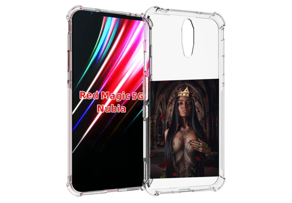 

Чехол MyPads багровый-пик для ZTE Nubia Red Magic 1 5G, Прозрачный, Tocco
