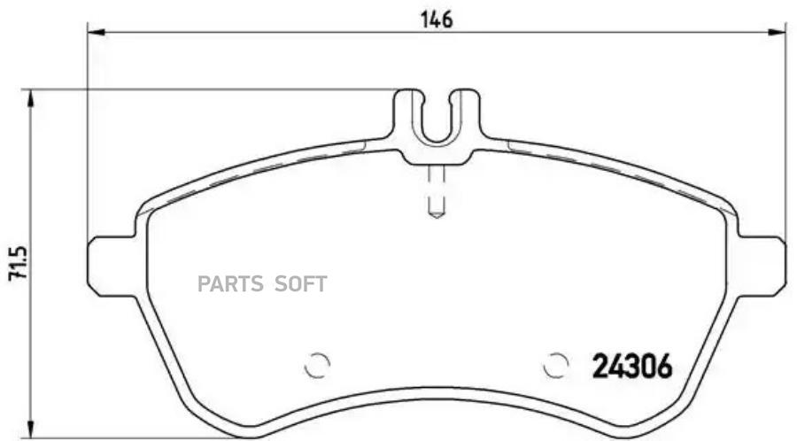 

Комплект тормозных колодок Brembo P50067