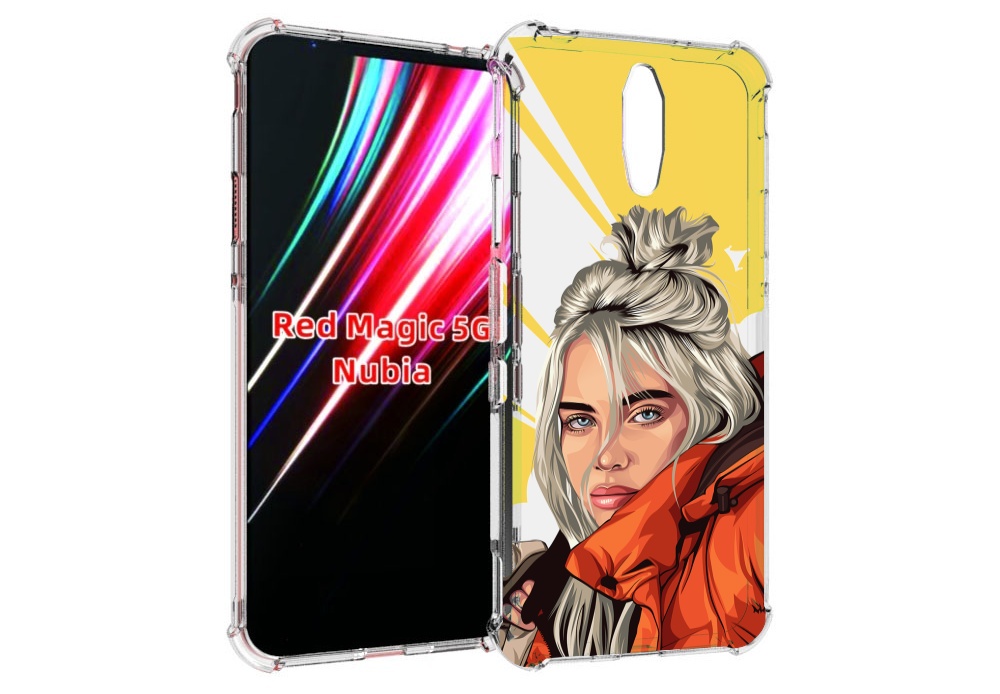 

Чехол MyPads билли-айлиш-в-куртке для ZTE Nubia Red Magic 1 5G, Прозрачный, Tocco