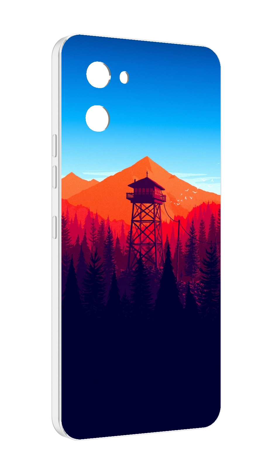 

Чехол MyPads лес с оранжевыми горами для UMIDIGI G1, Прозрачный, Tocco