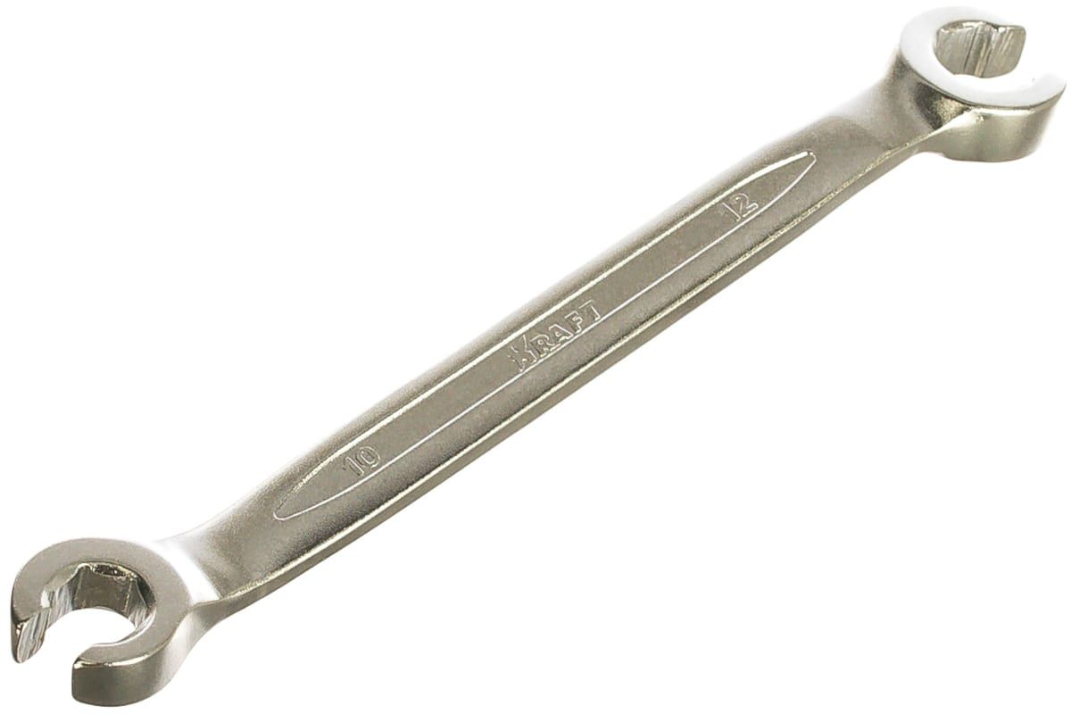 KRAFT Ключ разрезной 10x12 мм (CR-V холодный штамп, холдер)