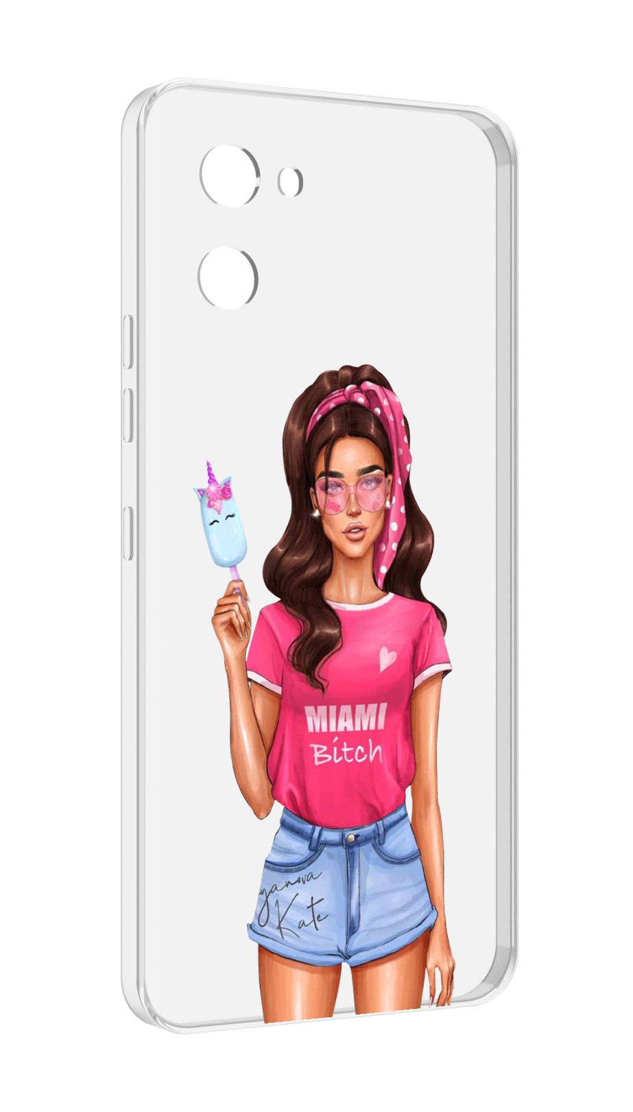 

Чехол MyPads майами-битч женский для UMIDIGI G1, Прозрачный, Tocco