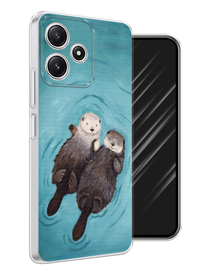 

Чехол Awog на Xiaomi Redmi 12 5G "Парочка бобров", Голубой, 319750-1