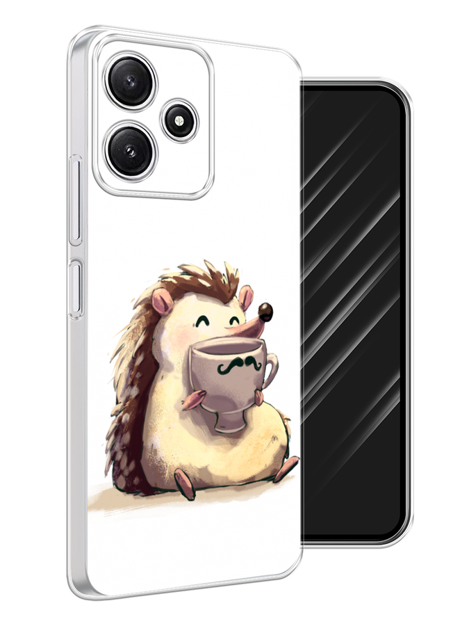 

Чехол Awog на Xiaomi Redmi 12 5G "Еж кофеман", Белый;коричневый;бежевый, 319750-1