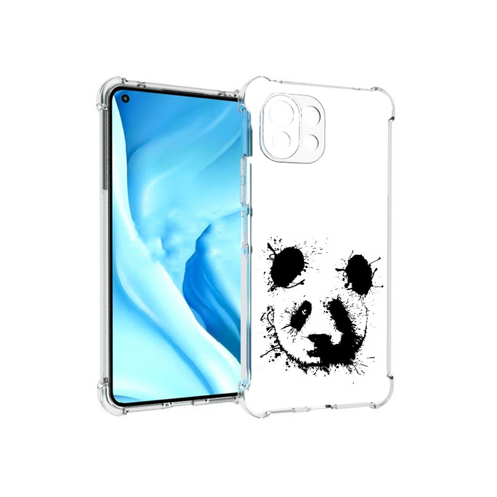 

Чехол MyPads Tocco для Xiaomi Mi 11 Lite клякса-панда (PT159462.256.389), Прозрачный, Tocco