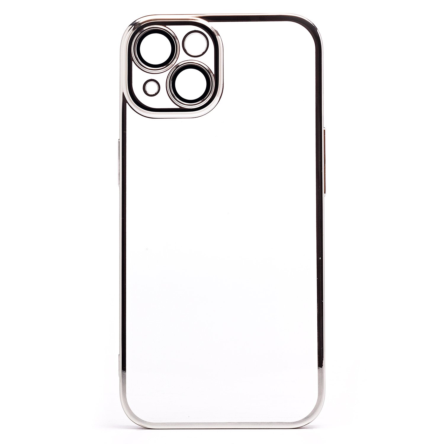 

Чехол iPhone 14 пластиковый с закрытой камерой <серебристый>, iPhone 14