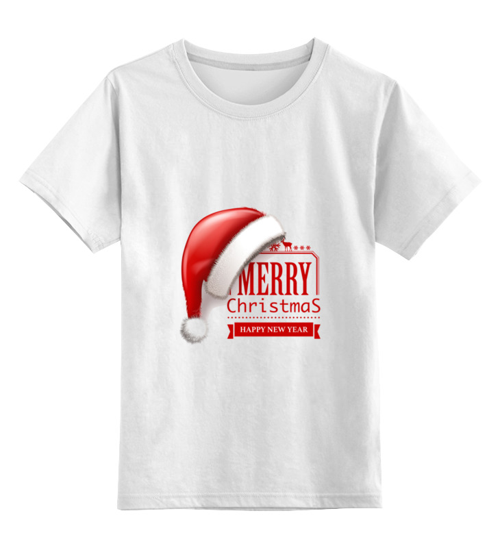 

Футболка детская Printio Christmas цв. белый р. 128, Christmas