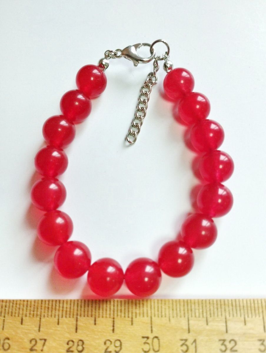 

Браслет из стали р. 20 Красота камня Халцедон, халцедон, Халцедон