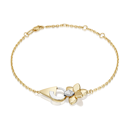 фото Браслет из золота с бриллиантом р.16-20 platina jewelry 05-0733-00-101-1121