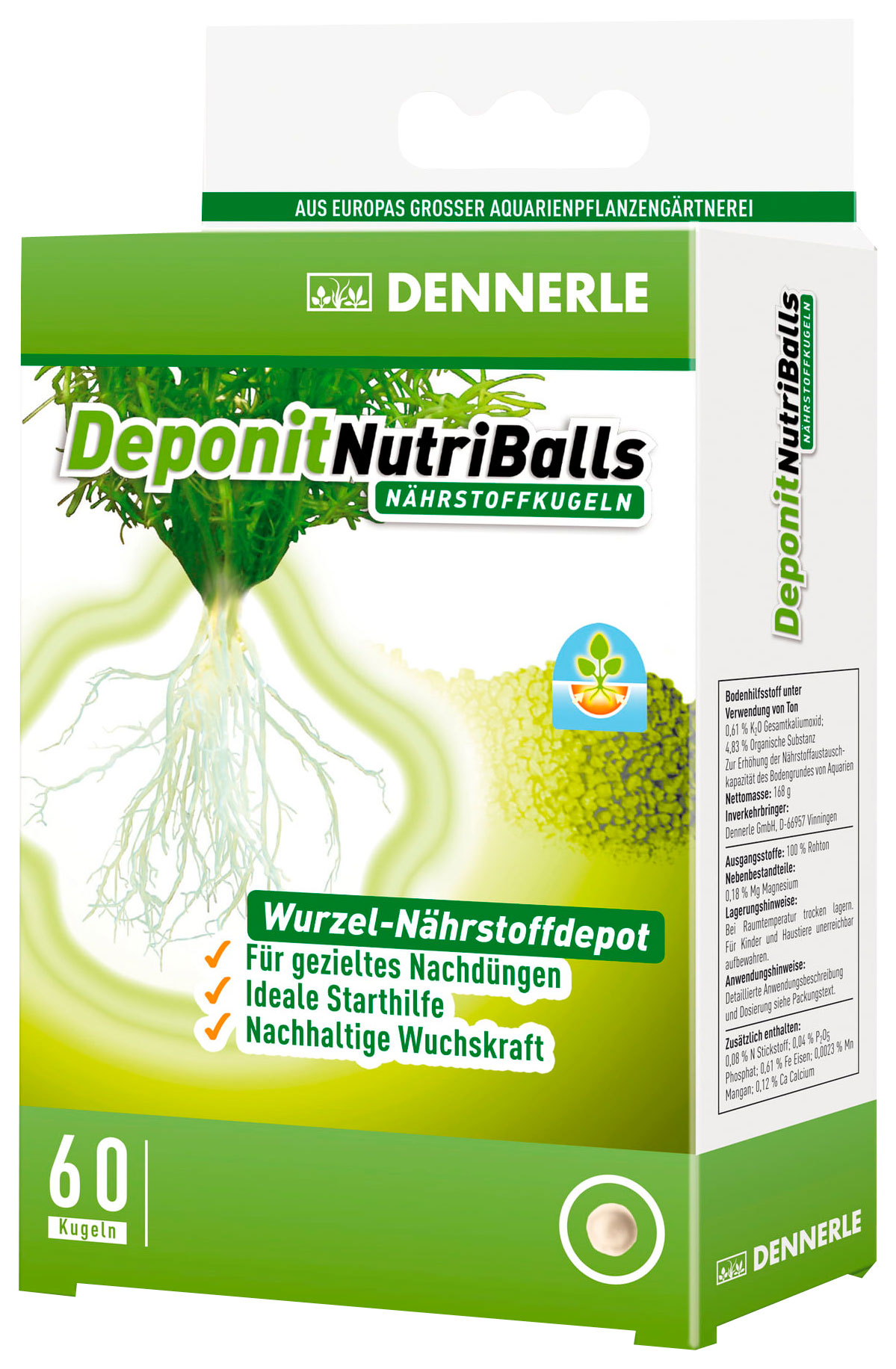 фото Удобрение для аквариумных растений dennerle deponit nutriballs 60 шт.