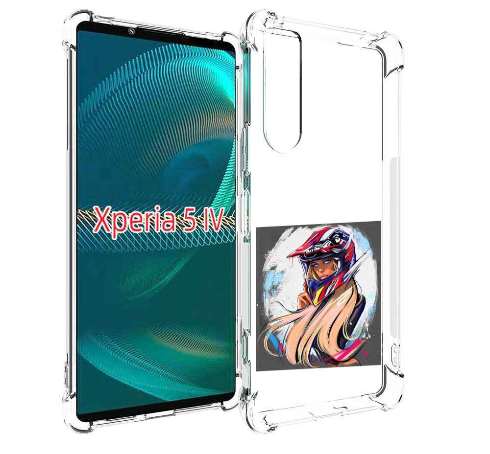 

Чехол MyPads девушка-в-шлеме для Sony Xperia 5 IV (5-4), Прозрачный, Tocco