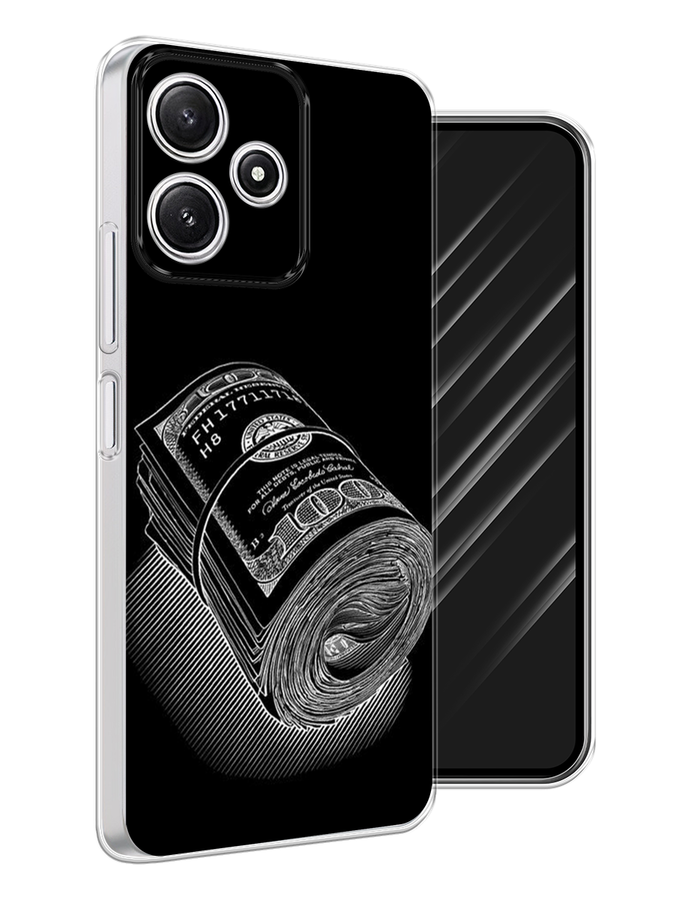 

Чехол Awog на Xiaomi Redmi 12 5G "Кубышка денег", Черный;серебристый, 319750-1