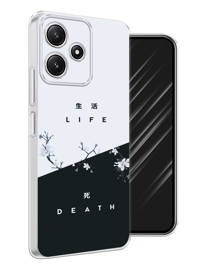 

Чехол Awog на Xiaomi Redmi 12 5G "Life and death", Черный;серый, 319750-1
