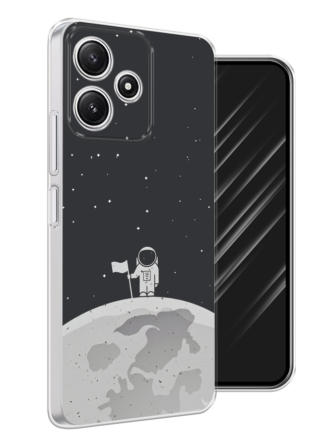 

Чехол Awog на Xiaomi Redmi 12 5G "Первый на Луне", Черный, 319750-1