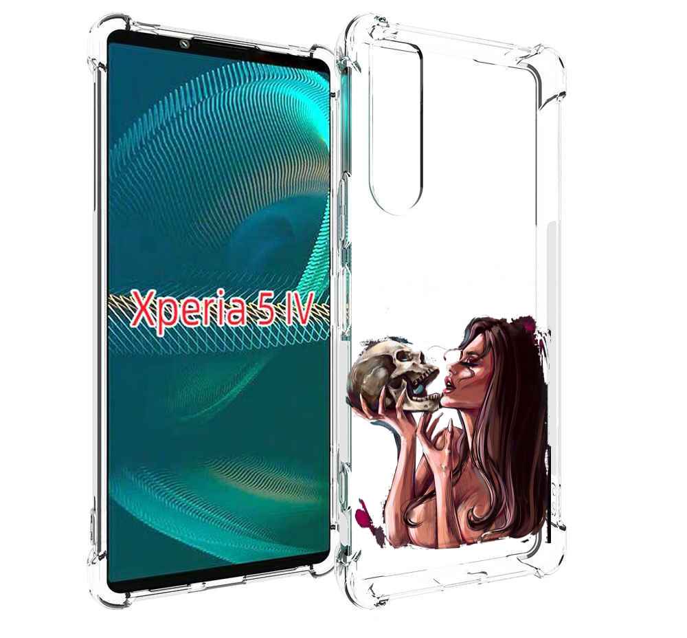 

Чехол MyPads девушка-модель-с-черепом для Sony Xperia 5 IV (5-4), Прозрачный, Tocco
