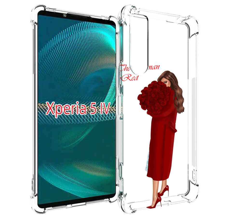 

Чехол MyPads девушка-полностью-в-красном женский для Sony Xperia 5 IV (5-4), Прозрачный, Tocco