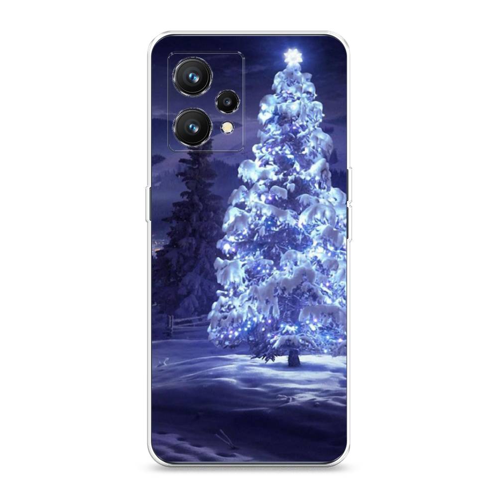 

Чехол на Realme 9 4G "Зима 4", Синий;черный;белый, 257250-2