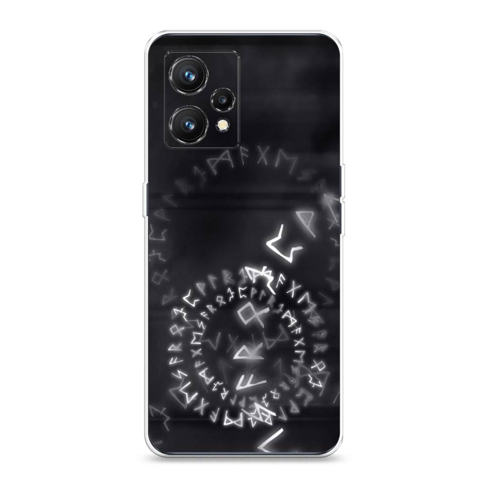 

Чехол на Realme 9 4G "Руны", Серый;черный, 257250-3