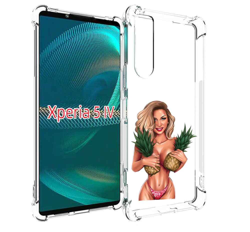 

Чехол MyPads девушка-с-ананасами женский для Sony Xperia 5 IV (5-4), Прозрачный, Tocco
