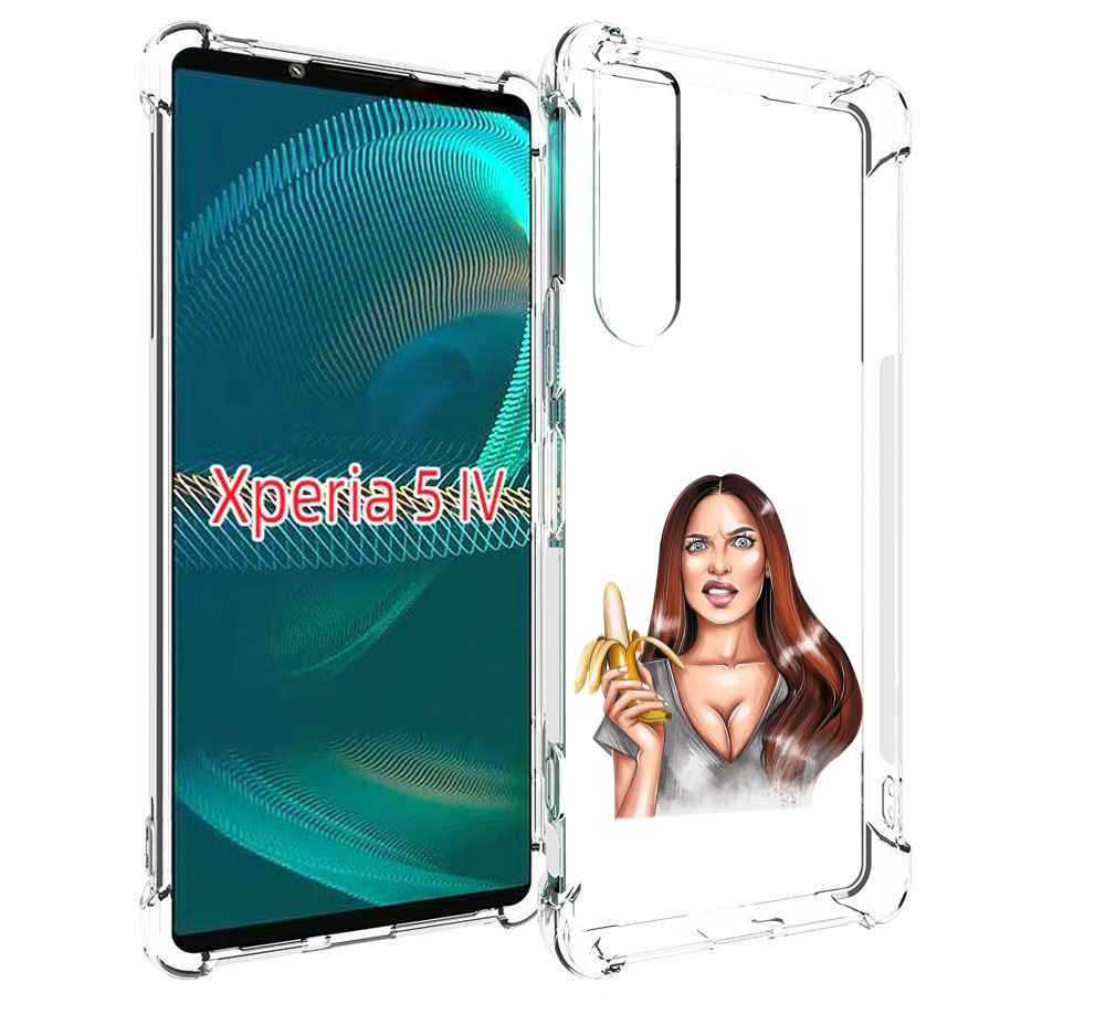 

Чехол MyPads девушка-с-бананом для Sony Xperia 5 IV (5-4), Прозрачный, Tocco