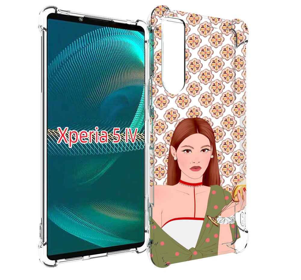 

Чехол MyPads девушка-с-вином-рисунок женский для Sony Xperia 5 IV (5-4), Прозрачный, Tocco