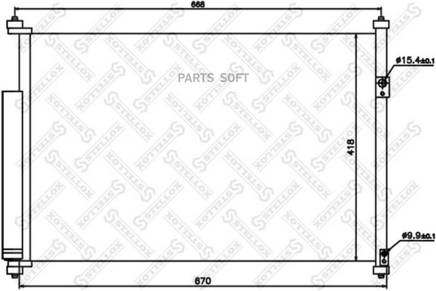 

Радиатор Конд STELLOX 1045176SX