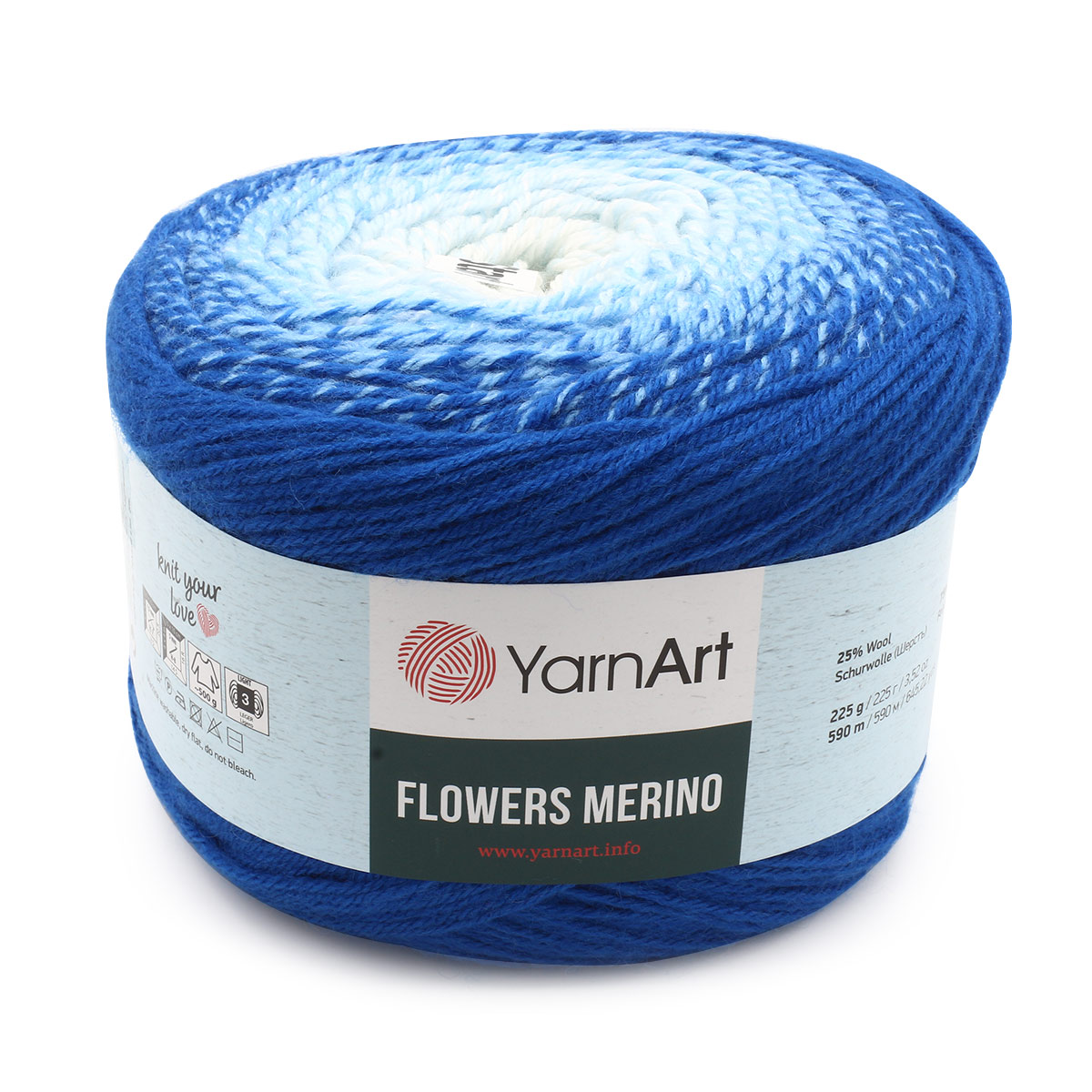 фото Пряжа yarnart 7731148_00005 flowers merino 543 секционный