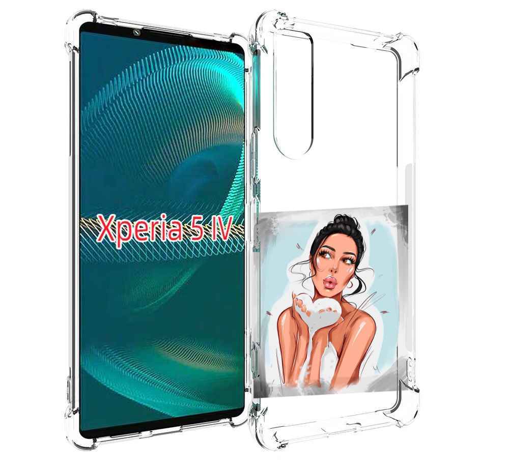 

Чехол MyPads девушка-с-пеной женский для Sony Xperia 5 IV (5-4), Прозрачный, Tocco