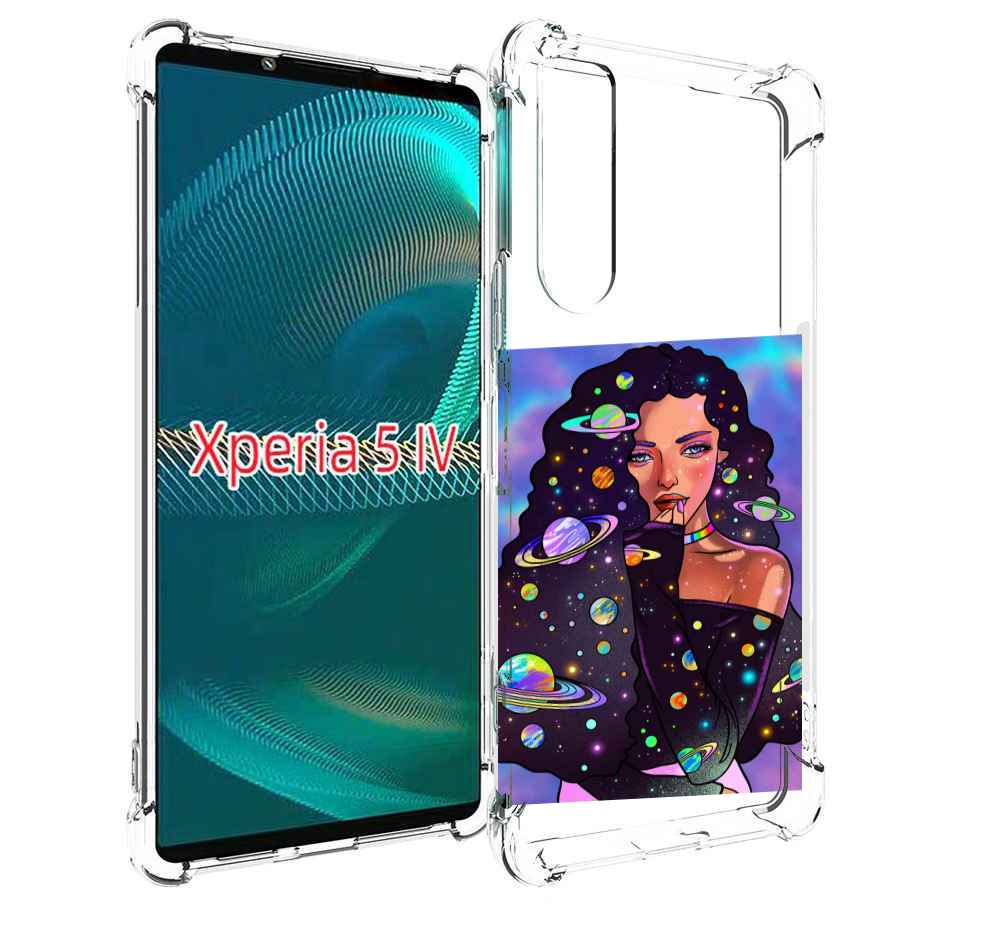 

Чехол MyPads девушка-с-планетами-в-волосах женский для Sony Xperia 5 IV (5-4), Прозрачный, Tocco
