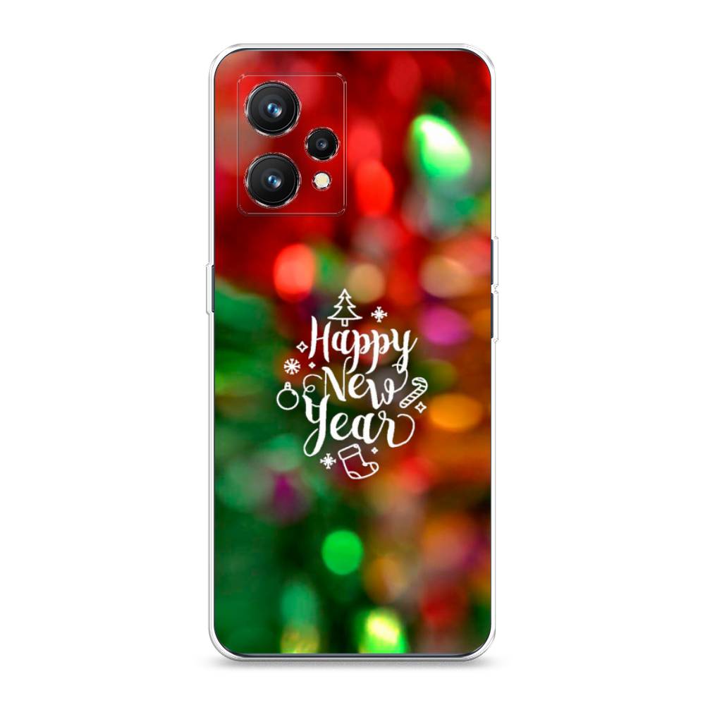 

Чехол на Realme 9 4G "Новый Год на елке", Зеленый;красный;желтый, 257250-5