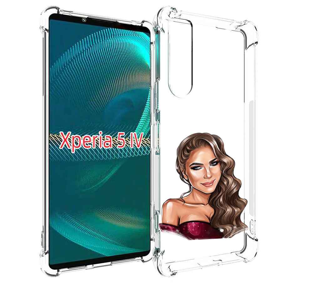 

Чехол MyPads девушка-с-улыбкой женский для Sony Xperia 5 IV (5-4), Прозрачный, Tocco