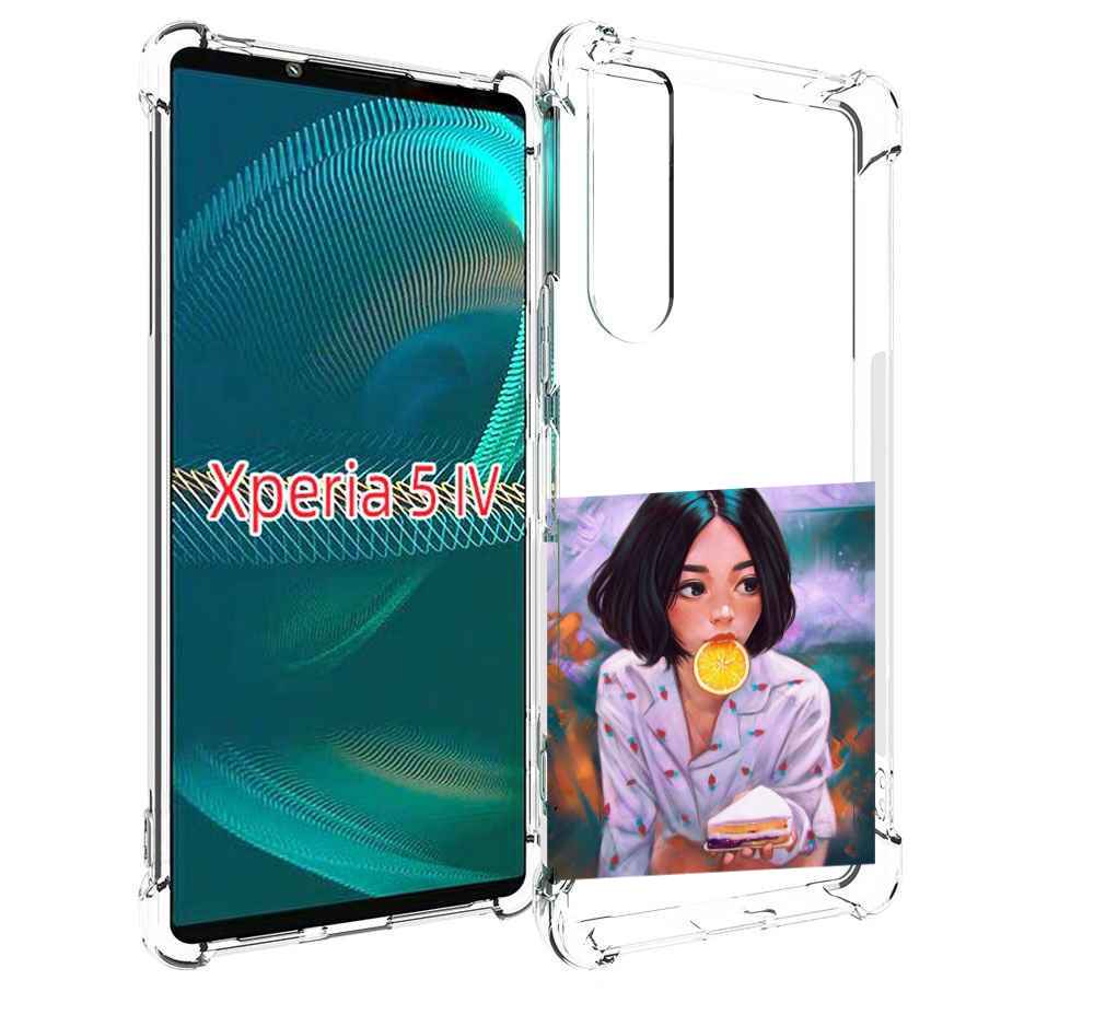 

Чехол MyPads девушка-с-чизкейком женский для Sony Xperia 5 IV (5-4), Прозрачный, Tocco