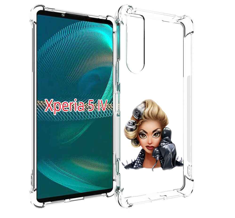

Чехол MyPads девушка-смайлик-с-телефоном женский для Sony Xperia 5 IV (5-4), Прозрачный, Tocco