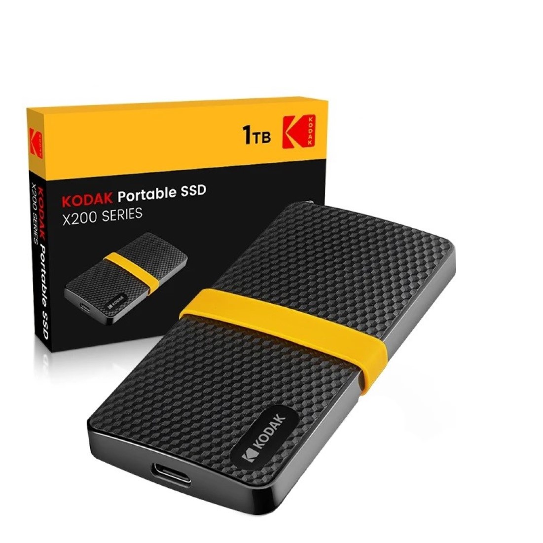 

Внешний SSD диск Kodak X200 1 ТБ (14811108), Черный, X200
