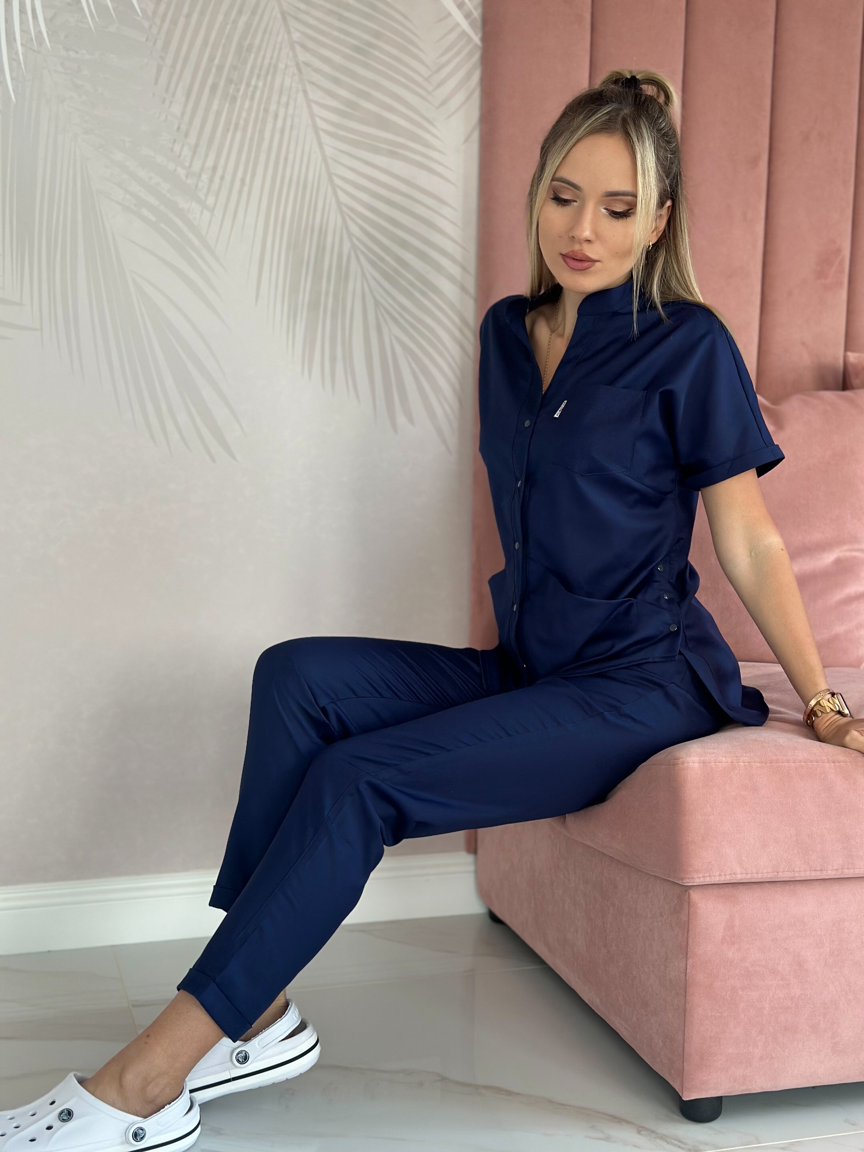 

Костюм медицинский женский Im a Doctor Дарина 4 синий 52 RU, Дарина 4
