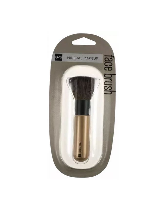 

10-8004 QVS MINERAL BRUSH КИСТЬ ДЛЯ ЛИЦА, Золотистый;черный