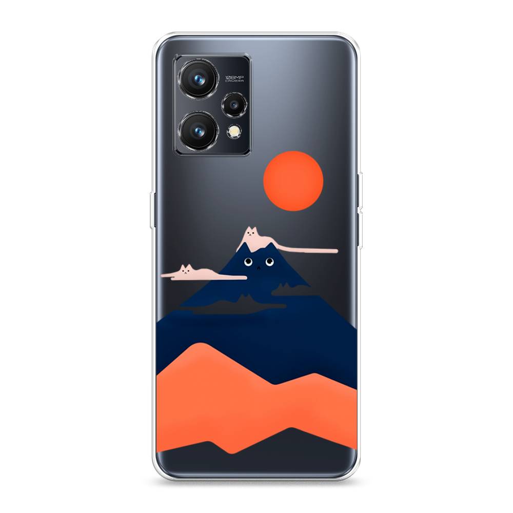 

Чехол на Realme 9 4G "Кот-гора", Черный;оранжевый, 257250-4