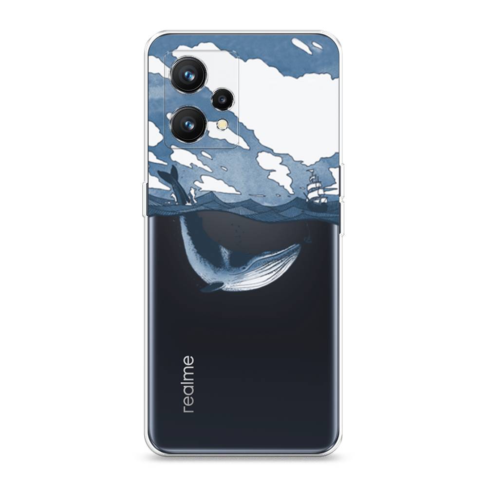

Чехол на Realme 9 4G "Большой кит", Синий, 257250-1