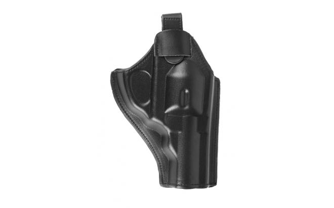 фото Кобура поясная для револьвера (универсальная, черная, искусственная кожа) nobrand