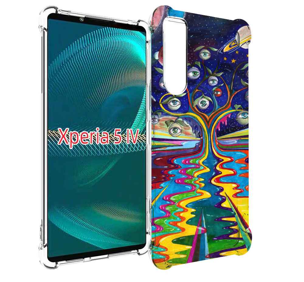 

Чехол MyPads дерево с глазами акварель для Sony Xperia 5 IV (5-4), Прозрачный, Tocco