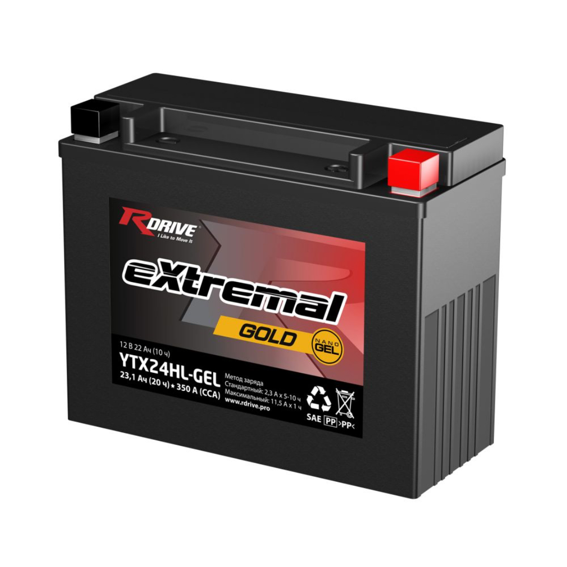 

Аккумулятор RDrive Gold YTX24HL-Gel, RDrive Gold YTX24HL-Gel