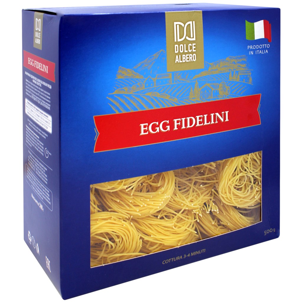 

Макаронные изделия Dolce Albero Egg Fidellini Гнезда яичные 500 г