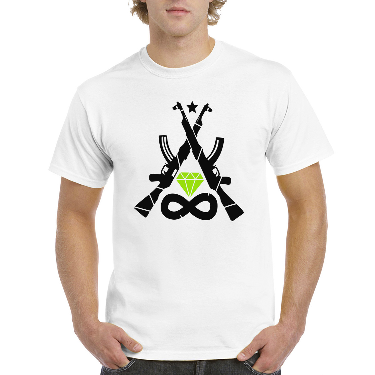 

Футболка унисекс CoolPodarok M0151407 белая 56 RU, Белый, M0151407