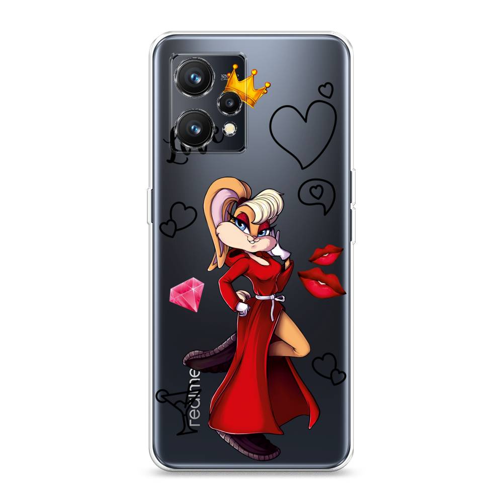 

Чехол на Realme 9 4G "Rich Lola Bunny", Красный;бежевый;оранжевый, 257250-6