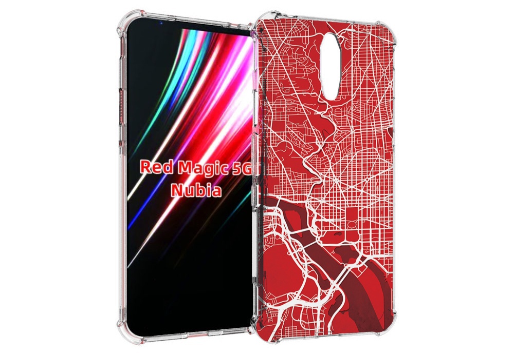 

Чехол MyPads векторная-карта для ZTE Nubia Red Magic 1 5G, Прозрачный, Tocco