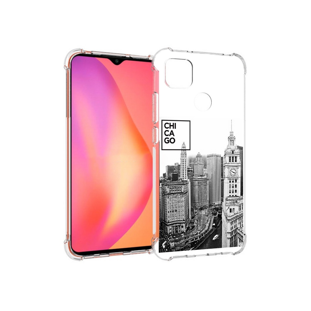 

Чехол MyPads Tocco для Xiaomi Redmi 9C черно белый чикаго (PT152115.265.689), Прозрачный, Tocco