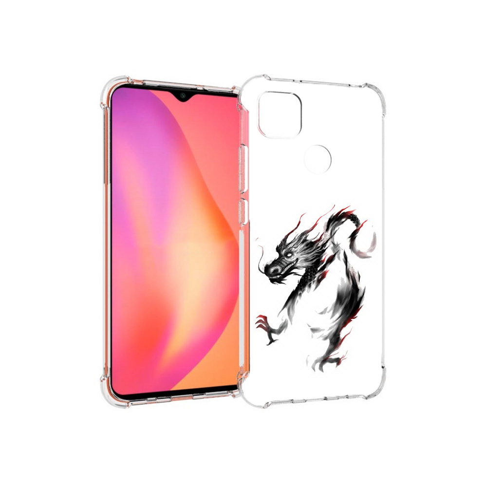 

Чехол MyPads Tocco для Xiaomi Redmi 9C черный дракон (PT152115.265.690), Прозрачный, Tocco