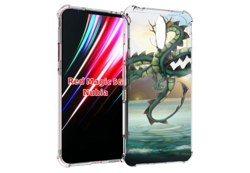 

Чехол MyPads водяной-дракон для ZTE Nubia Red Magic 1 5G, Прозрачный, Tocco