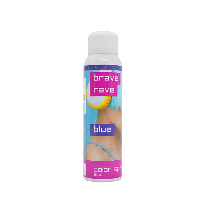 Спрей-краска BirdyBird для волос синяя Brave Rave Blue 150 мл farres тушь для ресниц синяя blue volume с пушистой щеточкой
